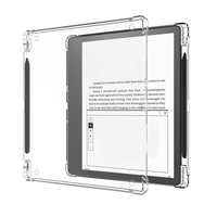 Casing Transparan Kindle Scribe 11" dengan Tempat Pensil, Pelindung Sudut Anti Benturan, Penutup E-Book TPU untuk Kindle Scribe Colorsoft 11" 2026