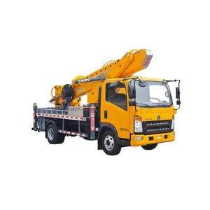 Camion de travail aérien Sinotruk Ho Wo GKS35 Pro, flèche en acier haute résistance polygonale, 360 °   Véhicule à plateforme aérienne à rotation complète - Product Image 1