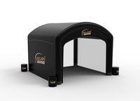 Équipement de salle de simulation de golf intérieur commercial avec capteur à double caméra, cabine de frappe et logiciel de style Golfzon pour bars et salles de sport
