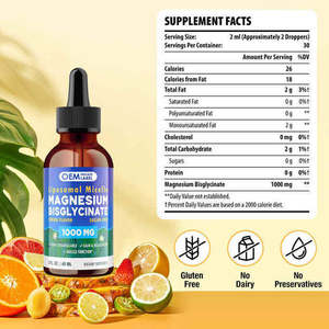 Oral sıvı lipozomal Micelle magnezyum Bisglycinate uyku, kemik ve kas gevşemesi için ek damlalar düşer - Product Image 4