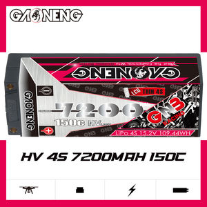 Batterie RC GNB GAONENG 7200MAH <span class=keywords><strong>4S</strong></span> 4S1P HV 15.2V 150C <span class=keywords><strong>4S</strong></span> LCG 5mm avec boîtier rigide verrouillable pour Arrma RTR HPI Tamiya Voiture RC Bateau Drone - Product Image 2