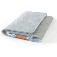 Housse multi-poches en feutre, étui de voyage quotidien pour ordinateur portable, coussin de bureau, trousse à crayons