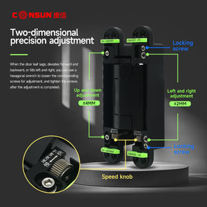 Сверхмощный дверной шарнир из нержавеющей стали мягкий закрытый невидимый скрытый дверной шарнир 3d - Product Image 4