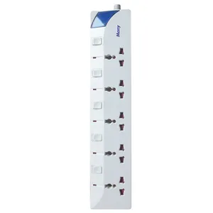 High quality independent switch household overload protector socket universal power supply board Power Strip