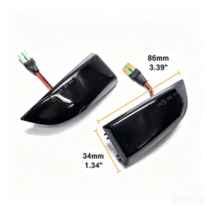 Clignotants dynamiques à LED pour rétroviseurs latéraux Renault Megane <span class=keywords><strong>3</strong></span> MK3 Fluence <span class=keywords><strong>Scenic</strong></span> Laguna III, feux de signalisation séquentiels - Product Image 1