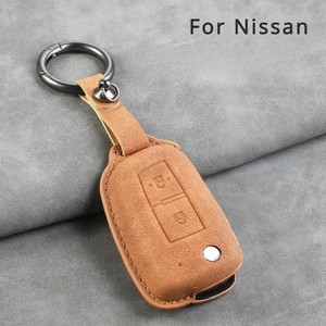 Housse de <span class=keywords><strong>clé</strong></span> de voiture Leatr, étui pour <span class=keywords><strong>clé</strong></span> de voiture 2/3 boutons pour <span class=keywords><strong>Nissan</strong></span> <span class=keywords><strong>Qashqai</strong></span> J11 X-trail Murano Maxima Tiida Altima Quest Juke Micra Pulsar - Product Image 3