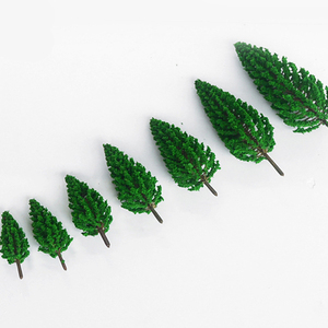 3.5 -- 16cm <span class=keywords><strong>mini</strong></span> màu xanh lá cây thông cát mô hình cây nhựa thu nhỏ cảnh quan cây - Product Image 4
