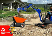 Antspower 2026 Chinesischer Mini-Dumper 500kg Ladekapazität 4-Rad Batteriebetriebener Farm-Minidumper Elektrische Motorschubkarre