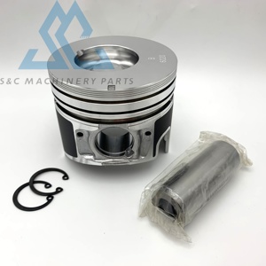 Phụ tùng máy xúc <span class=keywords><strong>ISUZU</strong></span> 4le2 <span class=keywords><strong>Piston</strong></span> với pin 8-98068158-2 8-98068158-1 8-97232602-0 <span class=keywords><strong>Piston</strong></span> Kit cho Kobelco SK70-8 SK75-8 - Product Image 1