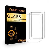 Lot de 3 Protections d'Écran Intégrales en Verre Trempé 2.5D Full HD pour iPhone 15 16 17 Pro Max