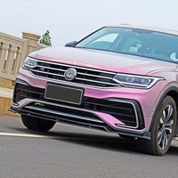 Diffuseur de pare-chocs avant sport noir brillant en ABS, pièce de modification extérieure pour Tiguan L, marque JIXIANHUI
