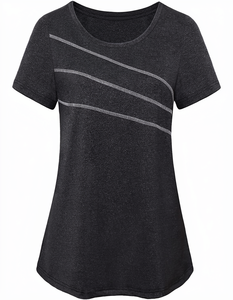 T-shirt décontracté pour femme Eagle Sports, imprimé graphique, col rond, respirant, 100% coton, style vacances d'été, coupe ample, grande taille - Product Image 1