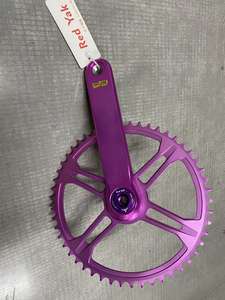 ชุดข้อเหวี่ยงจักรยานแบบกลวง 3 รู ผลิตจากอะลูมิเนียมอัลลอยด์น้ำหนักเบาพิเศษด้วยเทคโนโลยี CNC สำหรับจักรยานเสือหมอบ/จักรยานพับได้ Brompton Bridy และจักรยานครุยเซอร์ - Product Image 3