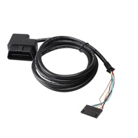 OBDII hombre izquierda curva a 2,54 10PIN obdii obd2 obd a 2,54 de diagnóstico del coche cable de prueba para VGA interfaz de diagnóstico DIY de programación