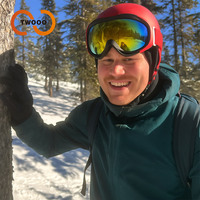 Twooo SHOW05 Nouvelles lunettes de ski cylindriques pour femmes, respirantes, anti-buée, imperméables et coupe-vent