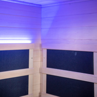 Sauna infrarouge de luxe pour la maison, sauna intérieur pour 3 personnes, en cèdre, pour un bien-être ultime