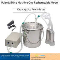 Nouvelle machine à traire portable, fonctionnant sur batterie rechargeable, à vitesse pulsatoire réglable, adaptée aux vaches et aux chèvres