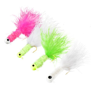 Ganchos <span class=keywords><strong>de</strong></span> pesca con mosca marabou chenille, anzuelos <span class=keywords><strong>de</strong></span> pluma para pesca en hielo, crappie, cabeza <span class=keywords><strong>de</strong></span> cola <span class=keywords><strong>de</strong></span> <span class=keywords><strong>gallo</strong></span>, 0,9g, 1,75g, 3,5g - Product Image 2
