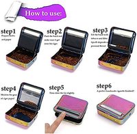 Nouveau 70mm 78mm Cigarette Rolling Box Machine Grinder Design Kit d'accessoires pour fumer pour rouler le tabac et les cigarettes