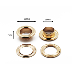 High Quality 26# 21mm Round Shape Brass <strong>Eyelet</strong> For Leather Handbag Clothes Grommets <strong>Eyelets</strong> - Product Image 2
