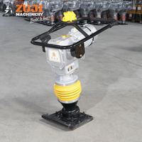 Compacteur de sol électrique ZUJI HCD110, moteur 220V 380V 3kW, tension personnalisable, compact, pour travaux routiers