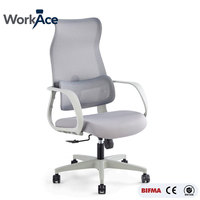Silla de Oficina Ergonómica con Base Doble, Soporte Lumbar Ajustable, Giratoria, Certificación BIFMA CE EN1335, Venta Directa de Fábrica