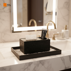 Porte-serviettes en résine de polystone naturelle et grès écologique, imperméable, <span class=keywords><strong>pour</strong></span> salle de bain et cuisine - Product Image 3