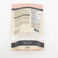 Sachets personnalisés mats de 8 oz avec fenêtre, refermables à fermeture éclair, qualité alimentaire, vente en gros