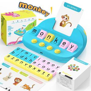 Jeu d'orthographe de <span class=keywords><strong>l</strong></span>'alphabet <span class=keywords><strong>anglais</strong></span> Montessori, jouet éducatif pour <span class=keywords><strong>l</strong></span>'apprentissage précoce, lecture de cartes flash - Product Image 1