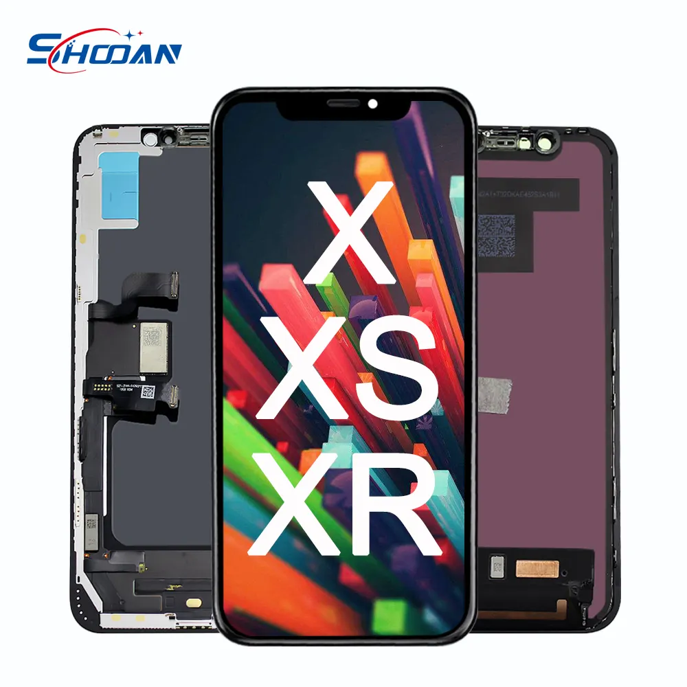 Китайский заводской дешевый ЖК-дисплей для iPhone X Xs XR Xs Max, ЖК-дисплей с дигитайзером в сборе, полная замена