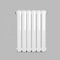 Radiateur en acier anthracite de 800 mm, vertical et horizontal, rectangulaire, à fixation murale, avec revêtement en poudre