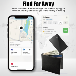 Localizzatore GPS Ultra Sottile da 2mm Certificato MFi per iOS, Anti-Smarrimento, Tracciamento in Tempo Reale, Compatibile con Find My, Ricarica Wireless, Batteria al Litio, Localizzatore Intelligente - Product Image 4