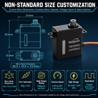 Waillynice TK-320MG 20g Micro Servomoteur Numérique Sans Noyau DC 8.4V HV 3.0-3.8kg.cm 0.04s Engrenage en Acier pour Avion RC, Planeur, Robot
