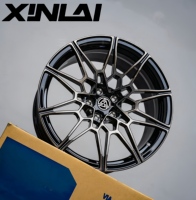 XinLai personnalisé personnaliser la conception monobloc en alliage d'aluminium forgé 1/2 pièces 17-24 pouces 5 trous roue de voiture de tourisme pour voiture