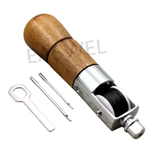 Professionele Stitcher Naaien Priem Hand Stitcher Reparatie Tool Kit Leer En Zware Stoffen Stiksels Riem Strips Schoenmaker Gereedschap