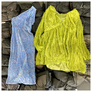 Stock de ropa al por mayor vestido de noche Elegante ropa de mujer señora elegante verano mezcla estilo aleatorio elegante vestido de noche - Product Image 2