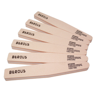 Polissoir à ongles professionnel personnalisé avec logo, double rectangle rose, 100/180/240 grains, imprimé, durable, en éponge EVA diamantée pour salon