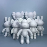 CE Fluid Violent Bear 18/23/33/53/75/100cm Surface givrée Écologique Modèle en vinyle plastique pour artisanat DIY Cadeau créatif