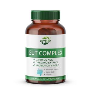 Suplemento para la Salud Intestinal (120 Cápsulas) - Ácido Caprílico, Aceite de Orégano y Probióticos, Apoya la Salud Intestinal y el Equilibrio de las Hongos, Venta Caliente OEM/ODM - Product Image 1