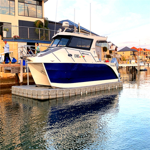Easy install plastic floating pontoon for boats