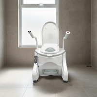 Chaise de douche et de toilette Ukom UC-TL-18-A8 avec fonction de levage pour personnes âgées (69x64x63 cm)