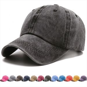 Wholesale in Stock 12 Colour Trucker Sports Blank Washed Faded Cotton 6 Panel Dad Hat Baseball <b>Cap</b> <b>for</b> Women <b>Men</b> - Product Image 1