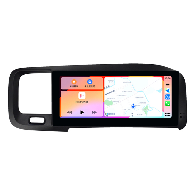8.8 Inch Dashboard Multimedia Carplay Screen Android Car Stereo Radio GPS Autoradio for Volvo S60 V60 RHD 2011-2020