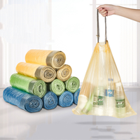 Sacs poubelles jetables HONGLI avec cordon de serrage, 20 gallons, 15 lb, résistance régulière, HDPE LDPE, biodégradables, entièrement biodégradables, thermoscellables