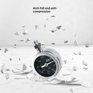 Manomètre de pression résiduelle de plongée DIDEEP avec fonction lumineuse en fibre de carbone et acier, tube haute pression pour BCD - Product Image 5