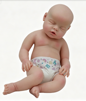 Poupée Reborn en Silicone Solide de 50 cm, Jouet de Simulation Bébé Réaliste qui Boit et Mouille, Garçon Fille pour Cadeau Enfant