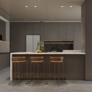 Meubles de <span class=keywords><strong>cuisine</strong></span> sur mesure de haute qualité, style îlot, <span class=keywords><strong>cuisine</strong></span> <span class=keywords><strong>italienne</strong></span> de luxe, meubles laqués, poignées et boutons - Product Image 2