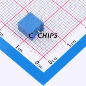 Resistencia Ajustable/Potenciómetro 3266W-101-LF, Componente de Orificio Pasante (THT)-3P, Resistencia de 6.8x4.7mm, 100 Ohmios, 10%, 500mW, 250ppm ℃ - Product Image 1