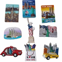 Aimants de réfrigérateur 3D en résine, souvenirs de voyage New York Las Vegas, aimants décoratifs pour réfrigérateur, imperméables, USA Landmark