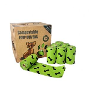 Compostable Poop Dog <b>Bag</b> Biodegradable Pet Waste <b>Bag</b> EN 13432 OK <b>Compost</b> HOME - Product Image 1